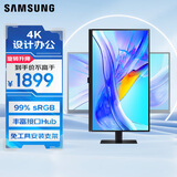 三星（SAMSUNG）27英寸 S80UD IPS 4K HDMI Type-C  KVM 旋转升降 免工具安装 壁挂 电脑办公显示器 LS27D800UACXX
