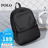 POLO双肩包男士背包男电脑包14/15.6英寸大学生书包出差旅行笔记本