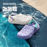 斯凯奇（Skechers）女鞋舒适厚底怪兽泡泡鞋透气软底防滑耐磨洞洞鞋111581