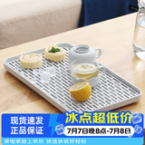 忆壶茶（YIHUTEA）创意家用沥水托盘茶盘多功能塑料茶盘茶托水果盘置物沥水茶盘家用 沥水托盘-大号