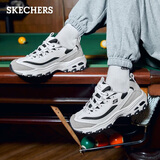 斯凯奇（Skechers）黑白金熊猫鞋秋冬季情侣鞋复古老爹鞋休闲运动鞋