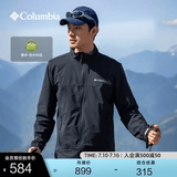 Columbia户外男子拒水运动软壳衣徒步旅行休闲外套WE5801 010 黑色 亚太修身版型 L (180/100A)