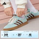 adidas「T头鞋」VL COURT复古休闲板鞋德训鞋男女阿迪达斯轻运动 浅闪光蓝/棕色/淡绿 (推荐女生买小半码)   37