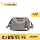 莱夫帆布单肩包女简约大容量双主袋斜挎包百搭枕头包生日礼物