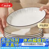 尚行知是碗饭碗家用碗盘餐具陶瓷釉下彩盘子菜碟面碗北欧微波炉用2026新款 7英寸盘子-1个