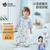 贝肽斯婴儿睡袋夏季薄款儿童睡裙纯棉家居空调防踢被一体睡衣宇航员80码