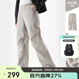 骆驼（CAMEL）【王俊凯同款】户外滑雪裤女三防水直筒裤加绒长裤冲锋裤 6806