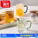 富光玻璃杯水杯子茶杯具凉水杯牛奶啤酒果汁杯子耐高温马克杯家居馆