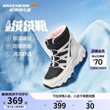 Skechers斯凯奇儿童绒绒靴儿童搭扣加绒靴子女童雪地靴保暖棉鞋664200L
