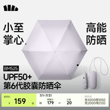 蕉下（beneunder）防紫外线遮阳伞太阳伞防晒伞五折黑胶胶囊两用晴雨伞BM525 雪顶灰