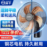 扬子（YAIR）扬子电风扇挂墙2026新款壁扇工业家用大风力宿舍静音壁挂式商用 18英寸塑叶机械款【铜芯电机】