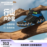 Skechers斯凯奇男童雪地靴户外棉靴儿童运动鞋冬大童棉鞋406415L 黑色/蓝色/柠檬色/BBLM 33