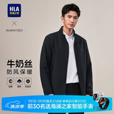 HLA海澜之家夹克男轻商务经典系列印花外套行政夹克 