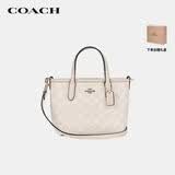 蔻驰（COACH）【品牌直供】女士CITY15迷你手提单肩斜挎托特包CW032白色礼物
