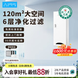 空气堡（AIRBURG）新风系统家用全屋新风机壁挂装修除甲醛雾霾地下室通风换气ZEN-300P系列 壁挂式 300m³/h 120㎡以上 【热销款】