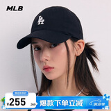 MLB帽子男女棒球帽鸭舌帽软顶遮阳生日礼3ACP7701N-07BKS