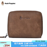 暇步士（Hush Puppies）卡包男真皮零钱包男证件夹风琴式收纳包名片夹生日礼物礼盒装