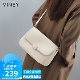 viney牛皮斜挎包品牌包包女包大容量单肩邮差包生日礼物洋气送女友老婆
