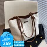 YUYULA牛皮包包女包托特包大容量手提单肩品牌生日礼物高级感送女友老婆