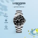 浪琴（LONGINES）瑞士手表 康卡斯潜水系列 男士钢带机械表L37424566