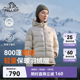 伯希和（Pelliot）[经典2.0]800蓬鹅绒羽绒服女户外保暖夹克男防风外套124408282白S