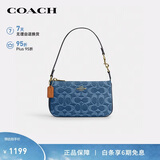 蔻驰（COACH）【品牌直供】女士NOLITA 19经典标志单肩手提麻将包靛蓝色CDE31