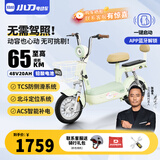 小刀2026新新国标48V20Ah铅酸电动自行车踏板简易电自通用轻便电瓶车【无需驾照】 原彩浅绿/纳纱绿-蓝牙解锁