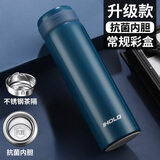 ihold316不锈钢保温杯男士焖泡茶水分离专用喝水杯子实用送礼定制logo 升级抗菌内胆-绅士蓝