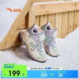 安踏儿童女小童棉鞋冬加绒加厚登峰二棉鞋女孩运动鞋A22549922