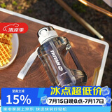 乐扣乐扣（LOCK&LOCK）小水库大容量塑料运动水杯户外冷水壶刻度把手男女杯子1.6L白色