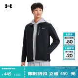 安德玛（Under Armour）春夏Shield男子户外运动夹克1321438 黑色001 L