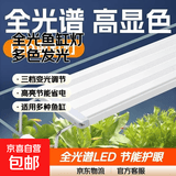 LED全光鱼缸灯同款水族箱鱼缸照明灯架水草灯增艳发色灯神灯节能 12瓦蓝白光48cm（适合50-60cm鱼缸） 四排灯珠