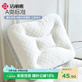 洁丽雅（Grace）枕头定型枕 7A抗菌星级酒店家用sap灰色枕头单人一只 40*62cm