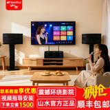 山水（SANSUI）PK09专业ktv音响K歌 会议 大功率家用家庭电视卡拉OK套装 家庭环绕影院电视重低音炮K歌音响 【推荐】PK06（6.5吋升级版）+功放+话筒