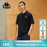 卡帕（Kappa）背靠背夏运动短袖polo衫2026新款男士宽松t恤半袖上衣K0D32PD01D 【修身/轻盈/柔软】黑色-990A L （推荐尺码175/96A）