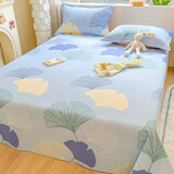 雅鹿纯棉床单单件现代简约100全棉学生宿舍单人加厚1.5双人被单套件3 银杏叶FF 单床单 160cm*230cm