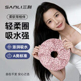 三利干发帽女超强吸水速干新款浴帽干发圈女速干不伤发干发神器粉