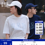 盖璞Gap男女装2026春季新款纯棉logo字母宽松短袖T恤百搭上衣 白色 868224 L (175/96A)亚洲尺码