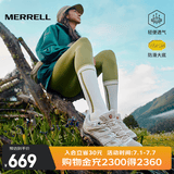 迈乐（Merrell）官方店男女款户外登山徒步鞋减震MOAB 3迈越者轻量防滑耐磨透气 J035894白灰米（女） 38