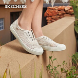 斯凯奇（Skechers）夏季女帆布鞋轻便透气软底单鞋板鞋百搭通勤休闲鞋