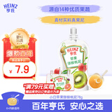 亨氏（Heinz）宝宝辅食 婴儿果泥 果汁泥 超金果泥营养苹果猕猴桃泥78g