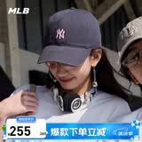 MLB帽子男女棒球帽鸭舌帽软顶遮阳生日礼物3ACP7701N-50BKL-F