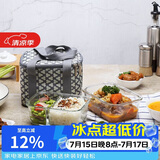 乐扣乐扣（LOCK&LOCK）耐热玻璃保鲜盒微波炉饭盒上班学生便当盒分隔餐盒配便当包两件套