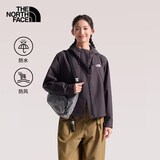 The North Face北面冲锋衣女防水硬壳A字廓形短款外套8J6X 暗紫色/NO1 L