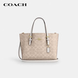 蔻驰（COACH）【品牌直供】女士MOLLIE25中号手提单肩斜挎托特包CV965奶茶色