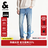 杰克·琼斯（JACK&JONES）男装秋冬季牛仔裤男弹力修身裤子男百搭男裤休闲男士牛仔裤四季款 牛仔蓝 第二批 31 175 W31/L30