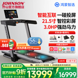乔山（JOHNSON）智能家庭用跑步机爬坡减震可折叠走步机健身房室内运动器材TX-5 鸿蒙智选21.5寸智控大屏_Horizon