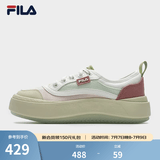 斐乐（FILA）官方女鞋水母鞋帆布鞋夏时尚复古休闲鞋 桃色粉/新薄荷绿-CS 39