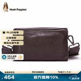 暇步士（Hush Puppies）男士单肩包斜挎包新款时尚户外通勤真皮邮差包牛皮小背包送男友 咖色窄肩带HA-2011708W-5010z