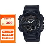卡西欧（CASIO）手表男运动多功能双显防水太阳能学生电子手表礼物AEQ-110W-1B